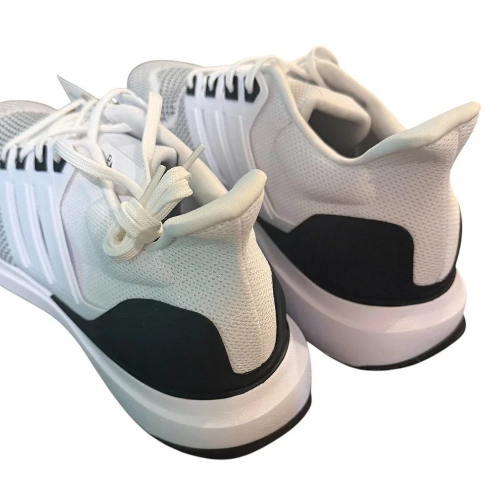 adidas UBOUNCE DNA Running Shoes Men Size 14 White Black New IH7549